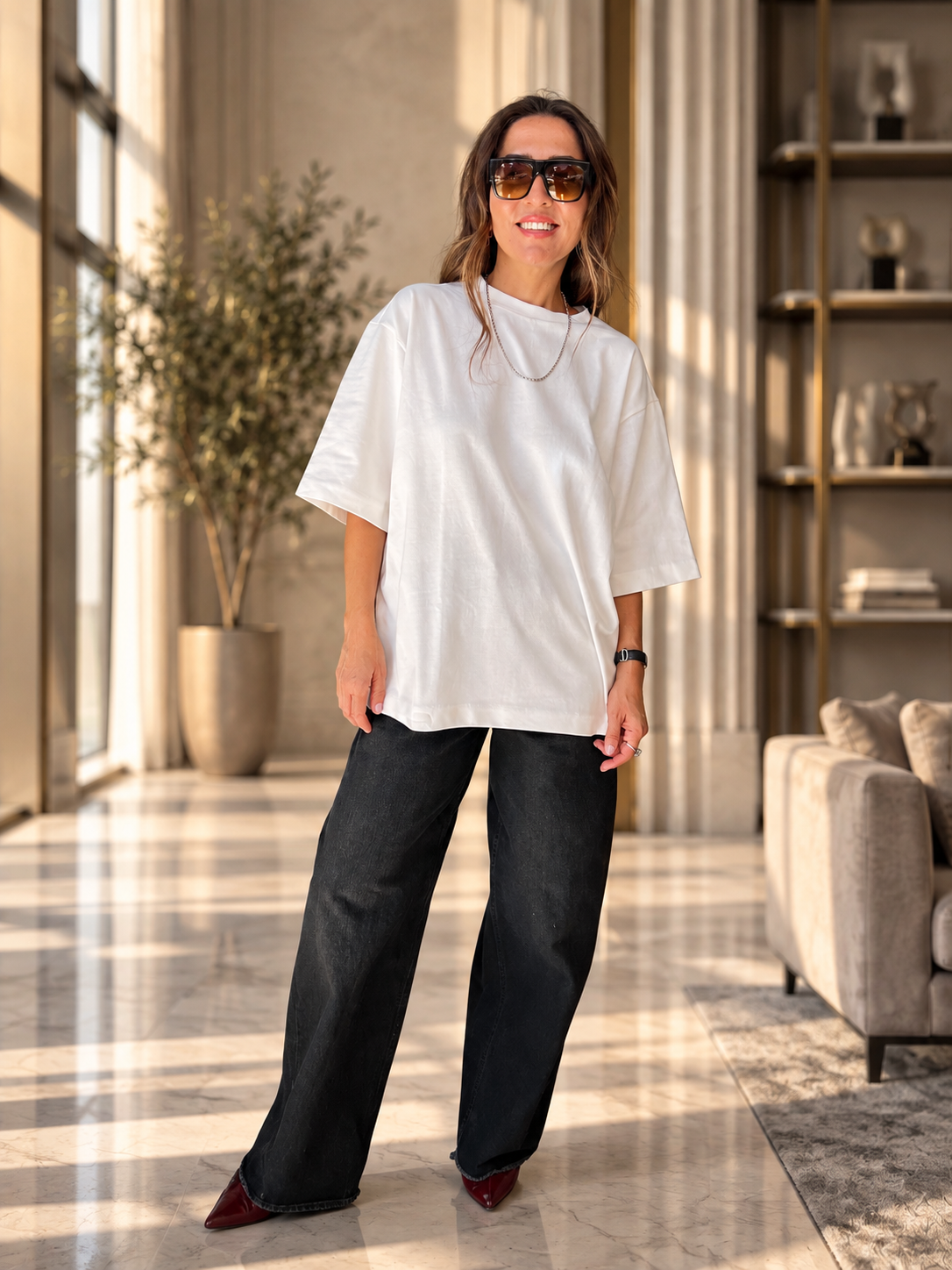 טי שירט אוברסייז מרגו | Margot Oversize Tee