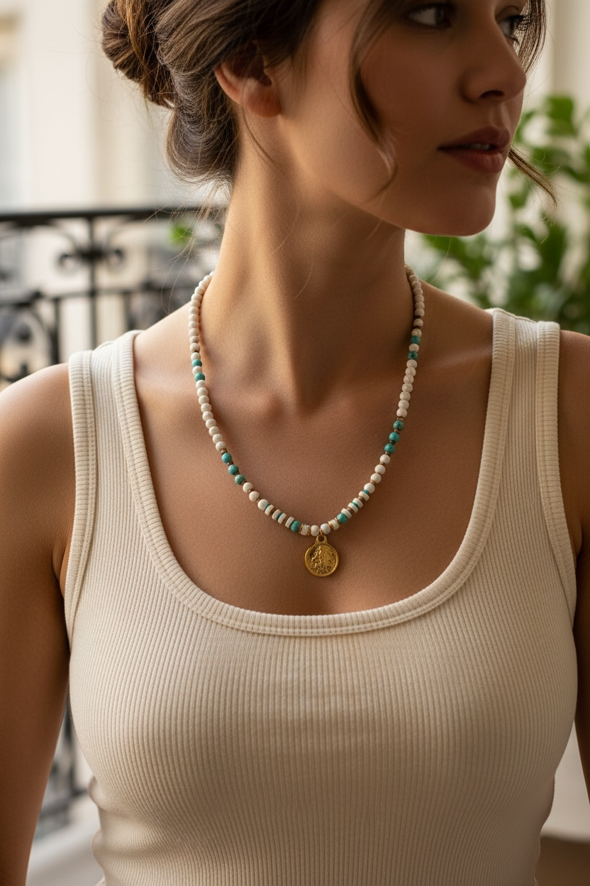 שרשרת | Teak necklace