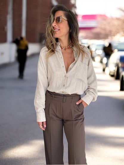 מכופתרת נינה | Buttoned Nina