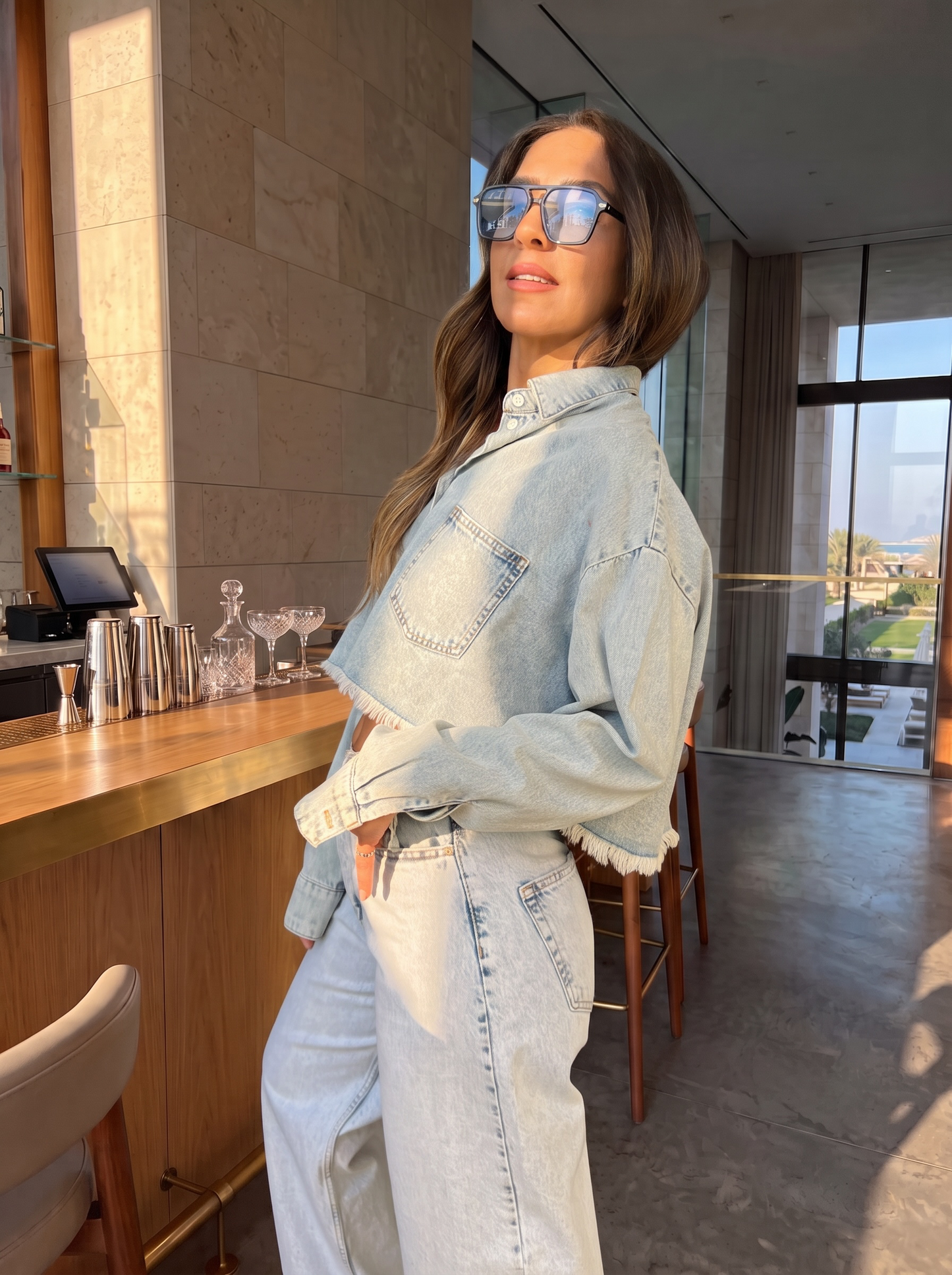 חולצת ג'ינס סקיי | Sky denim shirt