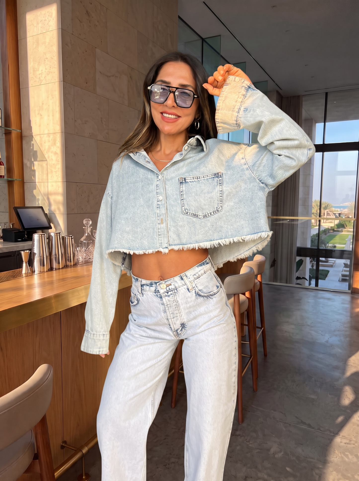חולצת ג'ינס סקיי | Sky denim shirt
