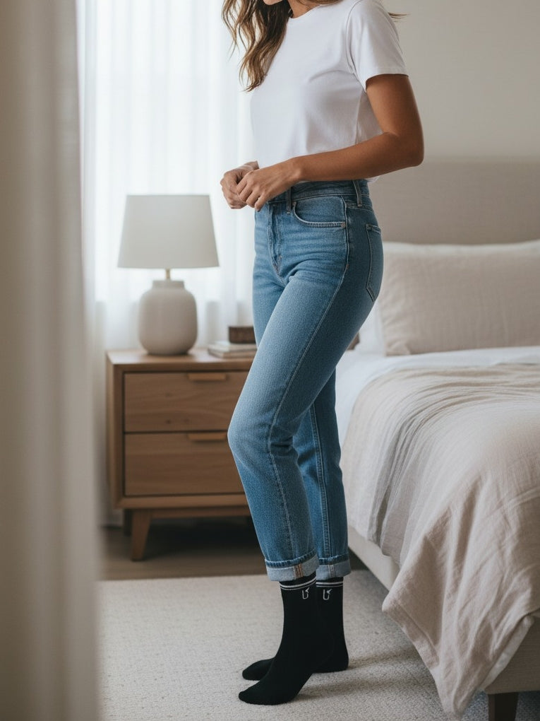 THROWBACK SOCKS BLACK