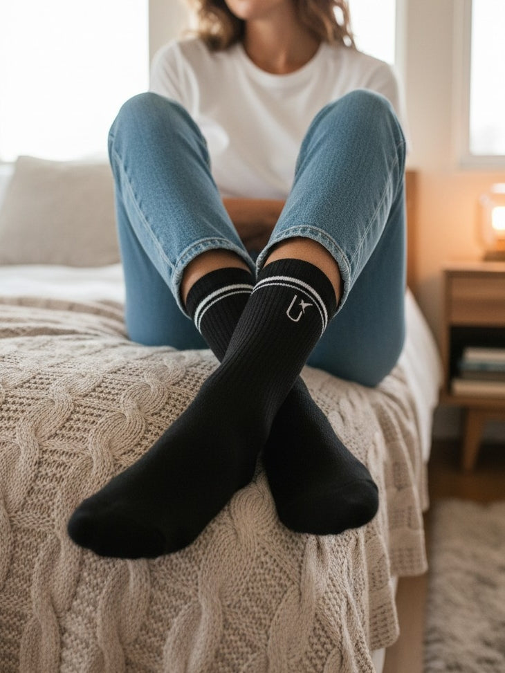 THROWBACK SOCKS BLACK